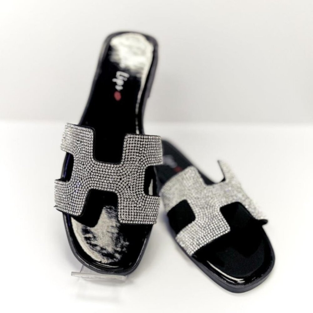 NWT Rhinestone Slide by Two Lips - Picture 2 of 5